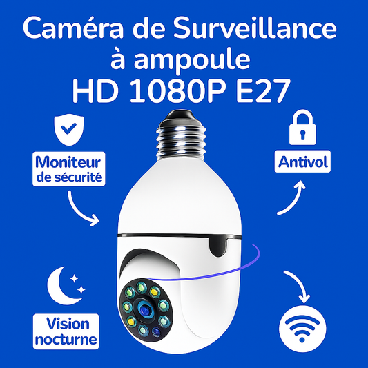 Ampoule Caméra WiFi 360° Monitor+