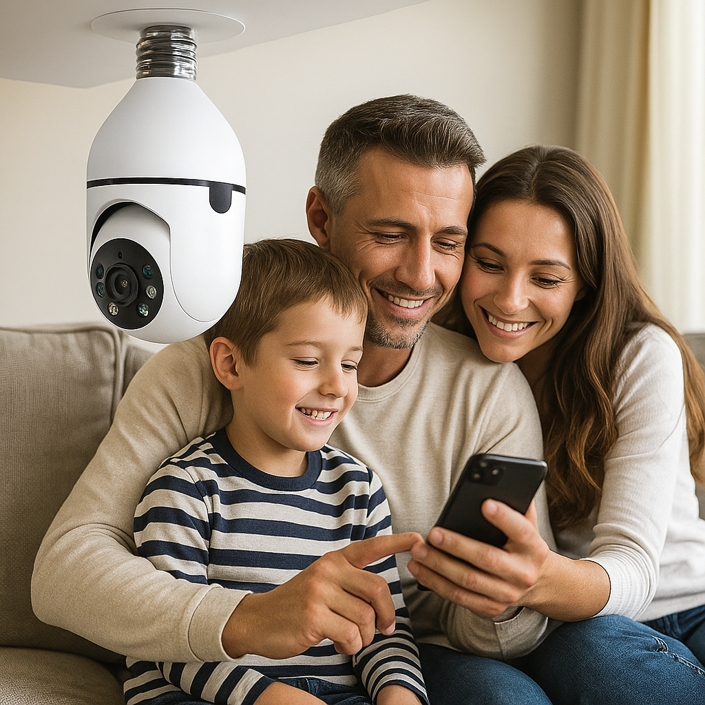 Ampoule Caméra WiFi 360° Monitor+